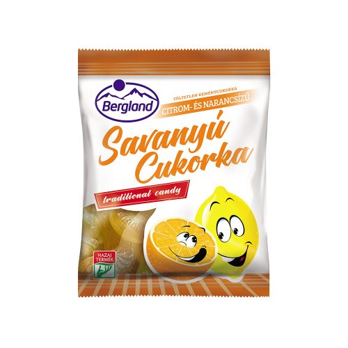 Bergland savanyú cukor citrom-narancs ízű töltetlen-70g