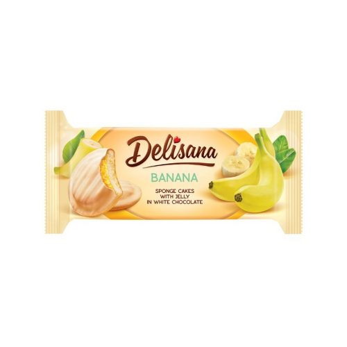 Delisana piskóta fehércsokoládé-banán - 135g