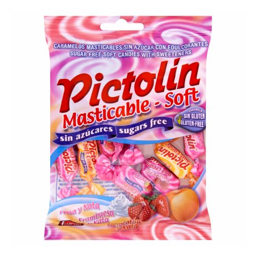 Diet Pictolin cukormentes puhakaramella gyümölcs-tejszín - 65 g