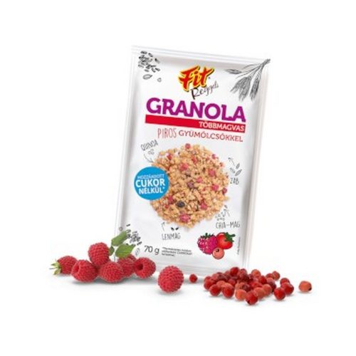 FIT reggeli Granola piros gyümölcsös - 70g