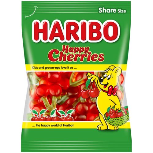 Haribo gumicukor happy cherries-meggyfürt - 200g