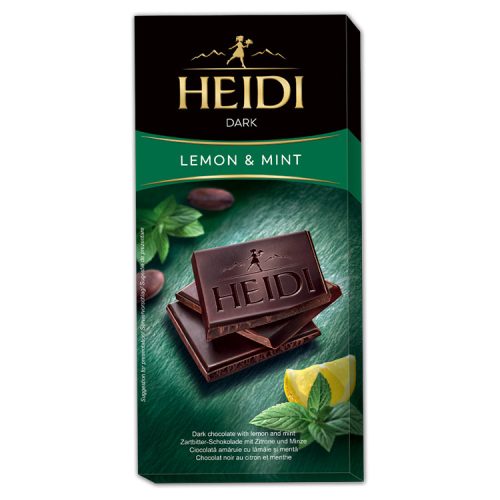Heidi táblás étcsokoládé citrom mentol - 80g