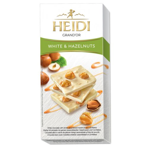 Heidi táblás fehércsokoládé egészmogyoró - 100g
