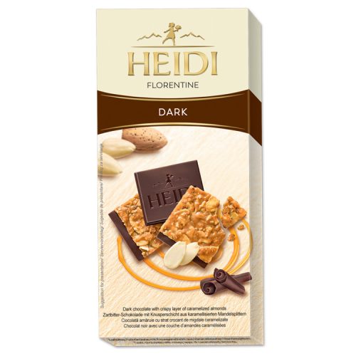 Heidi táblás étcsokoládé florentine - 100g