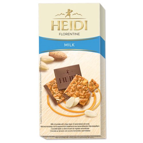 Heidi táblás tejcsokoládé florentine - 100g