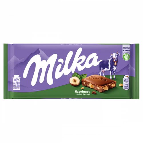 Milka táblás csokoládé törtmogyorós - 100g