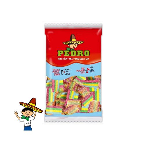 Pedro gumicukor mini belts mix - 150g