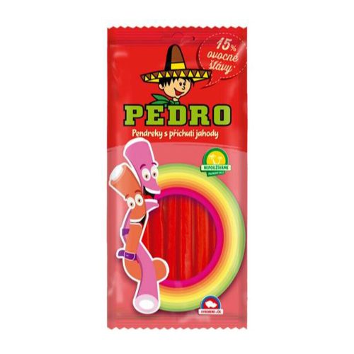 Pedro gumicukor strawberry pencils