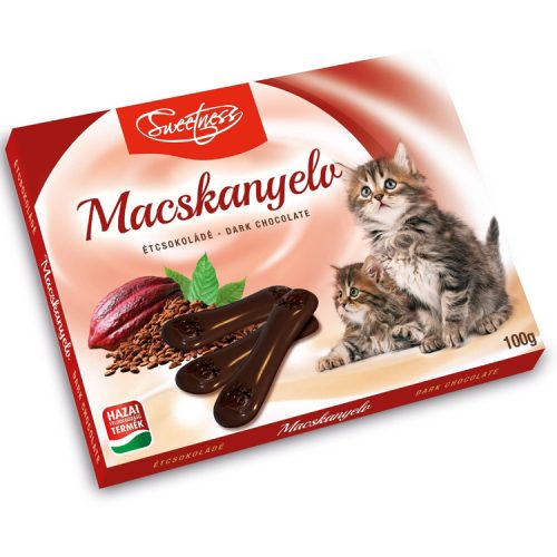 Sweetness macskanyelv étcsokoládé - 100g