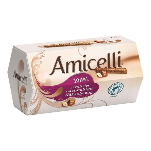 Amicelli mogyorókrémes tejcsokival bevont ostya különlegesség - 200 g